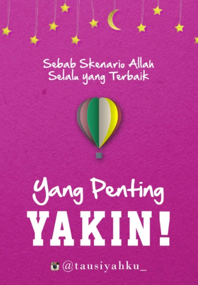 YANG PENTING YAKIN